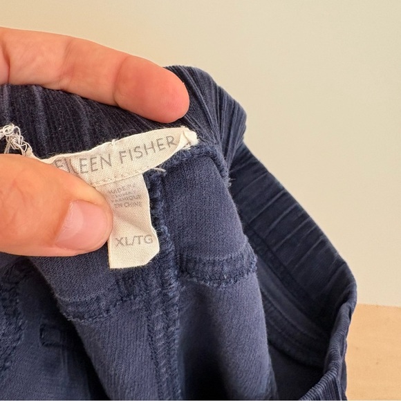 Eileen Fisher Blue Corduroy Pants - Picture 7 of 9
